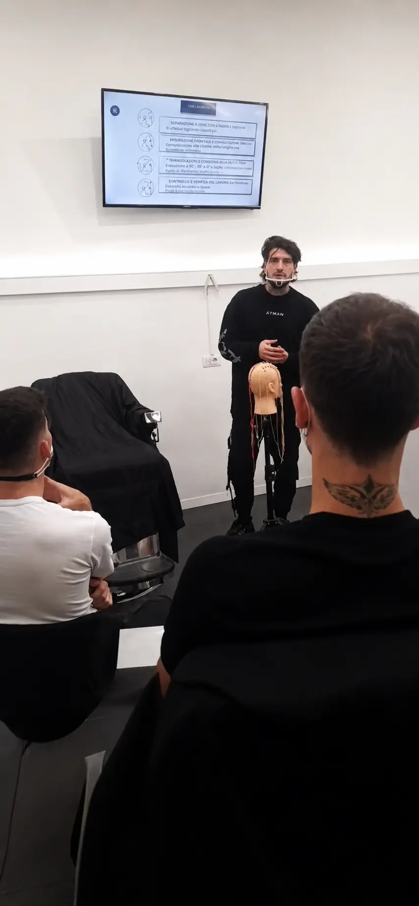 Alessio Bolognesi durante il corso ATMAN Roma 2020
