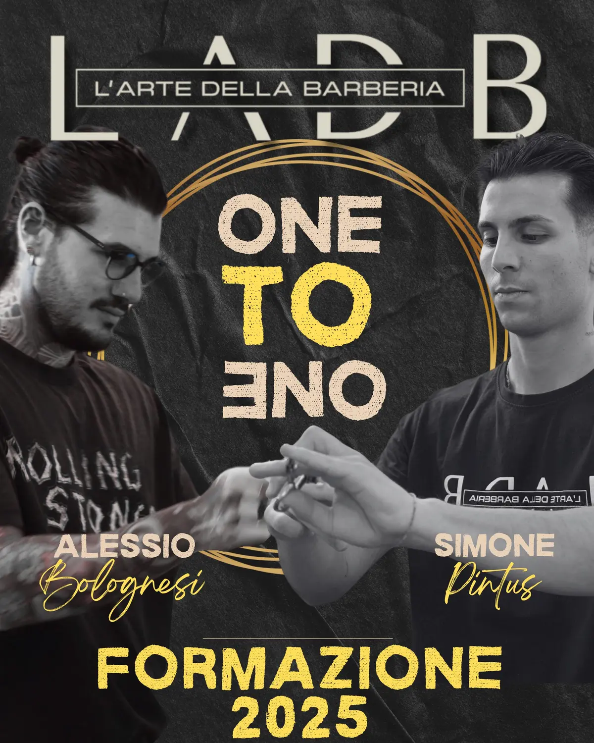 Locandina One to One 2025 con Alessio Bolognesi e Simone Pintus